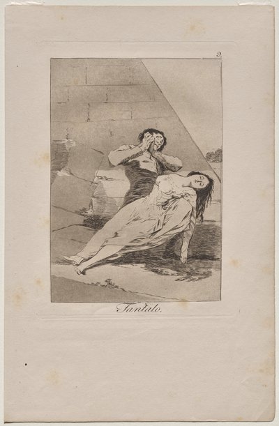 Caprichos: Tantal autorstwa Francisco de Goya