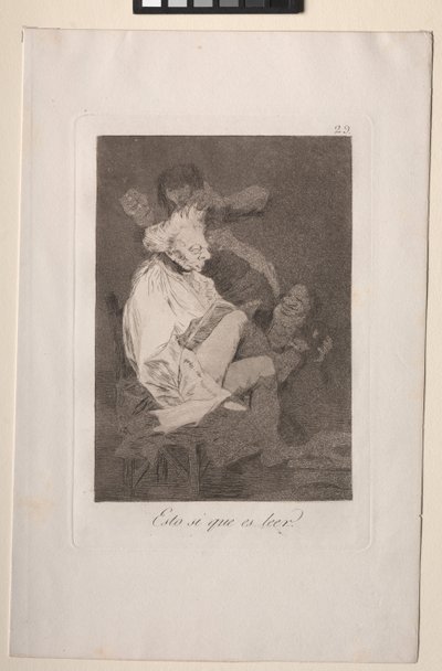 Caprichos: To z pewnością jest w stanie czytać autorstwa Francisco de Goya