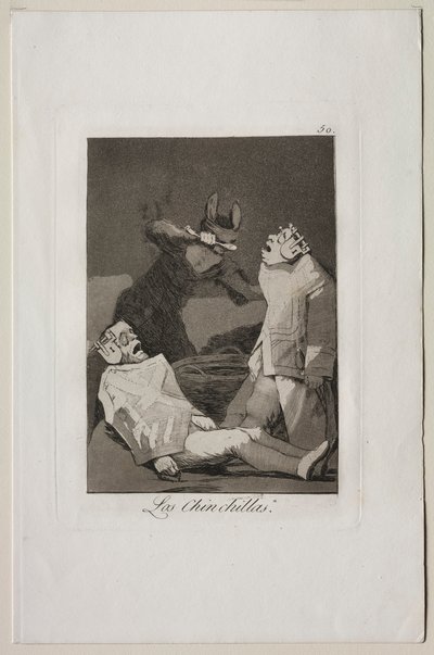Caprichos: Szynszyle. autorstwa Francisco de Goya