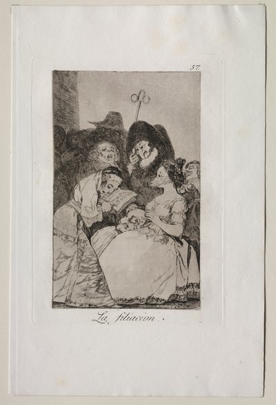 Caprichos: Filiacja autorstwa Francisco de Goya