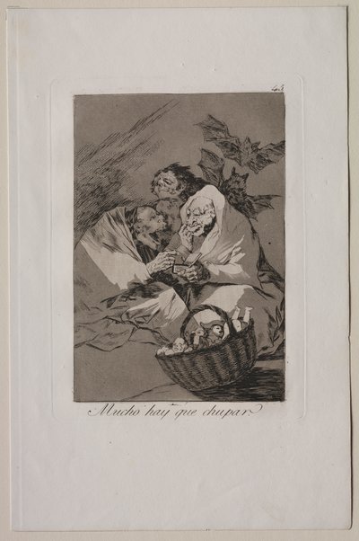Caprichos: jest mnóstwo do ssania autorstwa Francisco de Goya