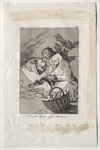 Caprichos: Jest mnóstwo do ssania, 1799. autorstwa Francisco de Goya