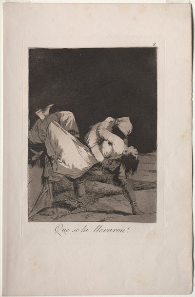 Caprichos: Zabrali ją! autorstwa Francisco de Goya
