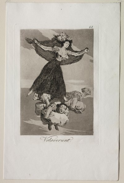 Caprichos: polecieli. autorstwa Francisco de Goya