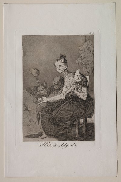 Caprichos: Dobrze się kręcą. autorstwa Francisco de Goya