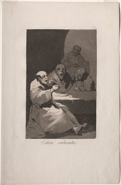 Caprichos: Są gorące. autorstwa Francisco de Goya