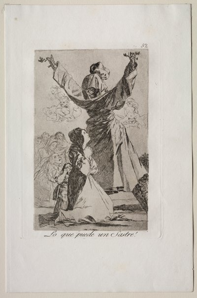 Caprichos: co może zrobić krawiec! autorstwa Francisco de Goya