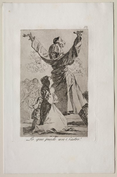 Caprichos: Co może zrobić krawiec!. autorstwa Francisco de Goya