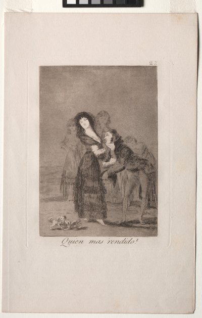 Caprichos: Który z nich jest bardziej pokonany? autorstwa Francisco de Goya