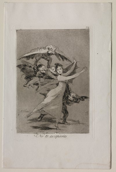 Caprichos: nie uciekniesz autorstwa Francisco de Goya