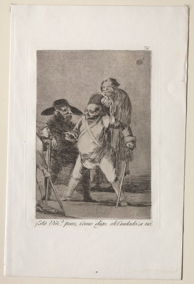 Caprichos: Rozumiesz?...Cóż, jak mówię...ech! Uważaj! W przeciwnym razie... autorstwa Francisco de Goya