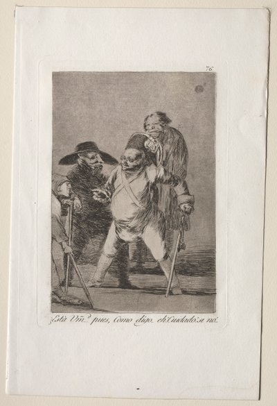 Caprichos: Rozumiesz... Cóż, jak mówię... ech! Uważaj! Inaczej.... autorstwa Francisco de Goya