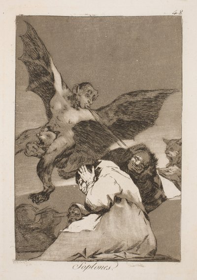Dmuchają im w uszy autorstwa Francisco de Goya