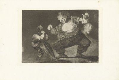 przez dwaas Bobalicon Nonsens (De dwaasheden) (tytuł serii) Przysłowia (De spreekwoorden) (tytuł serii) autorstwa Francisco de Goya