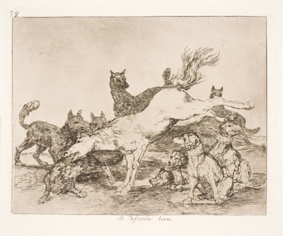 Dobrze się bronią (78) autorstwa Francisco de Goya