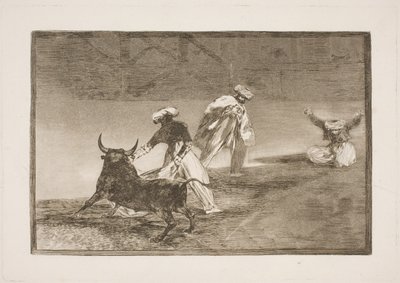 Dokuczają komuś w zagrodzie autorstwa Francisco de Goya