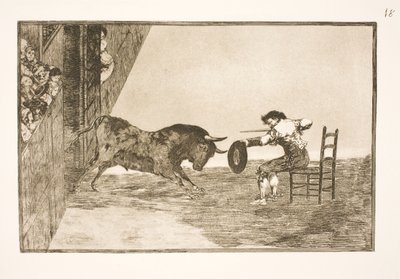 Den modige Martincho i Arenaen i Saragossa autorstwa Francisco de Goya
