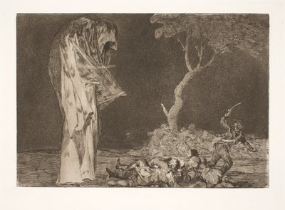 Głupi strach (nie trać reputacji z powodu strachu) autorstwa Francisco de Goya
