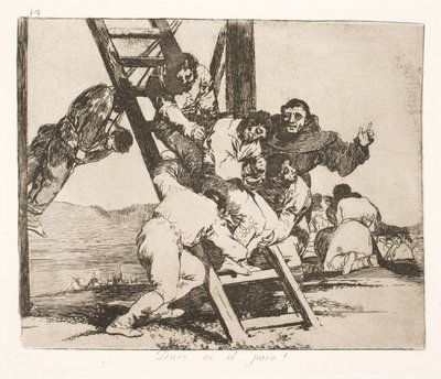 Trudna droga (14) autorstwa Francisco de Goya