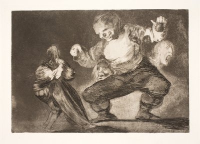 Głupiec (po występku przychodzi cudzołożnik) autorstwa Francisco de Goya