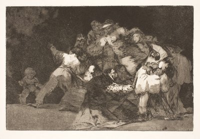 Szaleństwo w ogóle (Pazury kota i ubranie wielbiciela / tak jak występek jest często przyodziany w nawyki cnoty) autorstwa Francisco de Goya