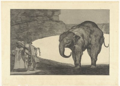 Głupota Bestii Zdyskredytuj bestię Los Disparates (The Follies) (tytuł serii) Los Proverbios (Przysłowia) (tytuł serii) autorstwa Francisco de Goya
