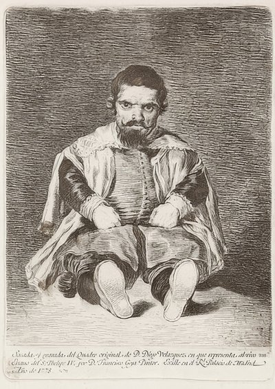 Krasnolud (Un Enano). 1778 autorstwa Francisco de Goya