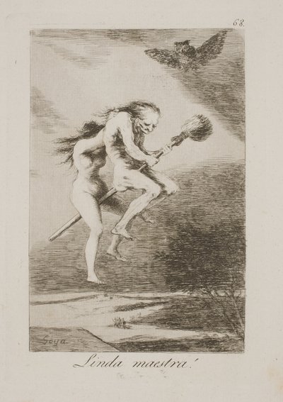 Przystojny mistrz-nauczyciel autorstwa Francisco de Goya