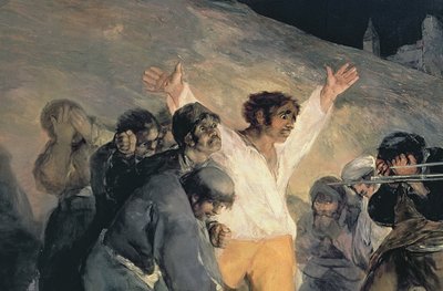 Egzekucja obrońców Madrytu, 3 maja 1808, 1814 olej, płótno detal z 507 autorstwa Francisco de Goya