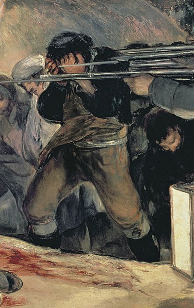 Egzekucja obrońców Madrytu, 3 maja 1808, 1814 olej, płótno detal z 507 autorstwa Francisco de Goya