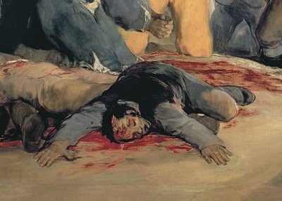Egzekucja obrońców Madrytu, 3 maja 1808, 1814 olej, płótno detal z 507 autorstwa Francisco de Goya