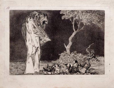 Fearful Folly z serii Los Disparates Follies, 1815-1819 autorstwa Francisco de Goya