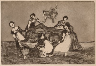 „Kobieca głupota” (Disparate femenino), z cyklu „Los Disparates” autorstwa Francisco de Goya