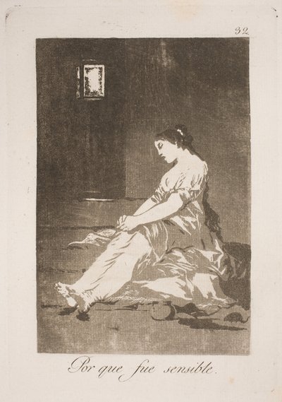 Za poddanie się jego uczuciom autorstwa Francisco de Goya