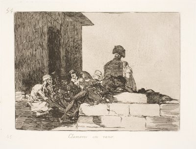 Próżna skarga (54) autorstwa Francisco de Goya