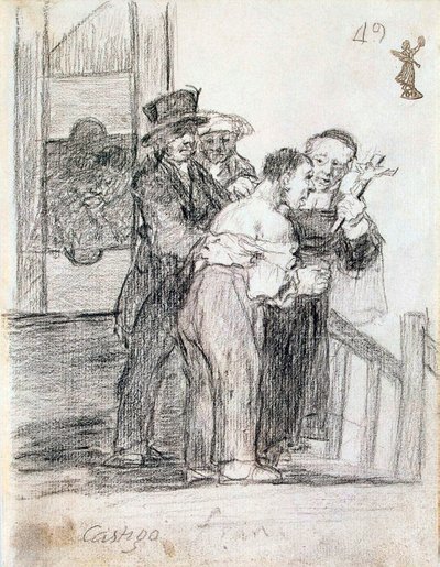 Kara francuska, w latach 1824-1828. autorstwa Francisco de Goya