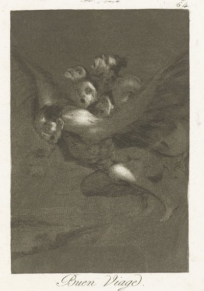 królowie Goede Good Trip (tytuł na obiekcie) Los Caprichos (tytuł serii) autorstwa Francisco de Goya