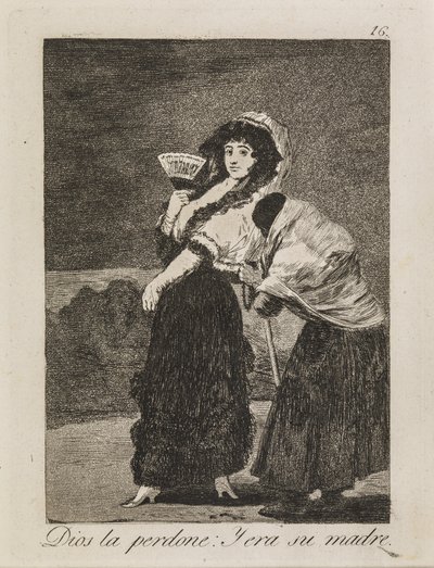 Niech jej Bóg wybaczy: żebraczka była jej matką autorstwa Francisco de Goya