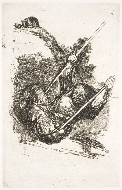 Wiedźma w huśtawce autorstwa Francisco de Goya