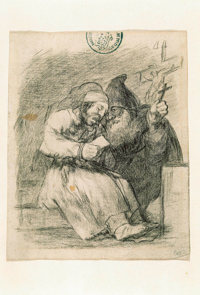 Pomaga mu dobrze umrzeć autorstwa Francisco de Goya