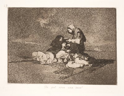 Co sugeruje pojedyncza filiżanka? (59) autorstwa Francisco de Goya
