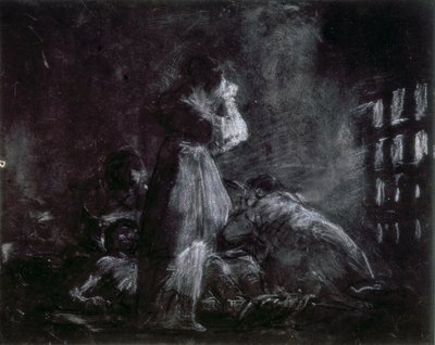 Wnętrze więzienia autorstwa Francisco de Goya
