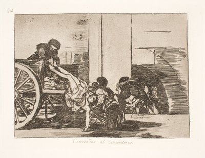Pędzona wozem na cmentarz (64) autorstwa Francisco de Goya