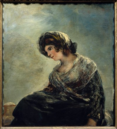 Mleczarnia z Bordeaux Obraz Francisco De Goya (1746-1828) 1827. Wym. 0,74x0,68m. Madryt. Musee Du Prado - Mleczarka z Bordeaux. Obraz Francisco de Goya (1746-1828) 1827. 0,74 x 0,68 m. Muzeum Łąki, Madryt autorstwa Francisco de Goya