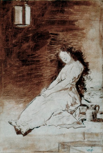 Los Caprichos: „Ponieważ była podatna” autorstwa Francisco de Goya