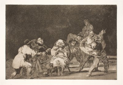 Lojalność (Ten, kto cię nie lubi, zniesławi cię plotkami) autorstwa Francisco de Goya