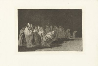 Mężczyźni w kieszeniach Los Ensacados Los Disparates (The Follies) (tytuł serii) Los Proverbios (Przysłowia) (tytuł serii) autorstwa Francisco de Goya