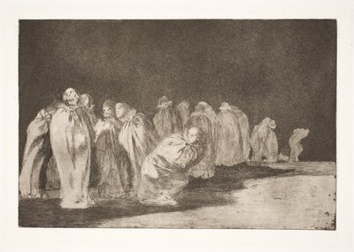 Mężczyźni w workach (pod płótnem coś się chowa / nie można oceniać mężczyzny po ubraniu) autorstwa Francisco de Goya