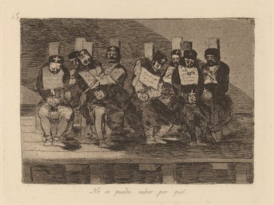 Nie mogę powiedzieć dlaczego (nie można powiedzieć dlaczego) autorstwa Francisco de Goya