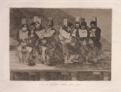 Nie mogę powiedzieć dlaczego (nie można powiedzieć dlaczego) autorstwa Francisco de Goya